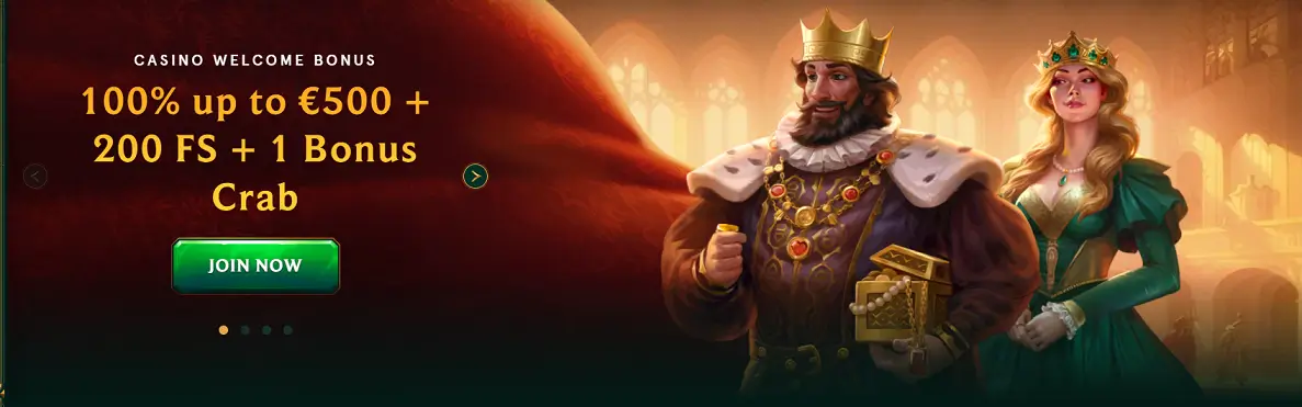 Casinia Hlavní menu