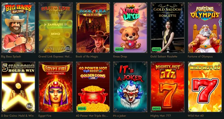 HeroSpin Casino Seznam her