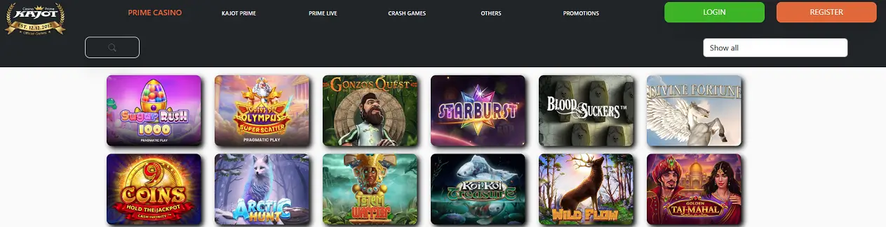 Kajot Online Casino site