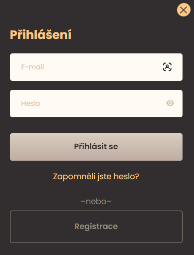 National Casino Přihlašovací menu
