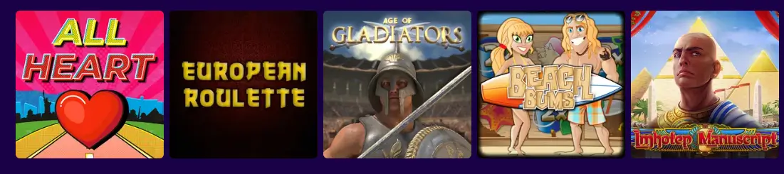 Paradise8 Seznam her